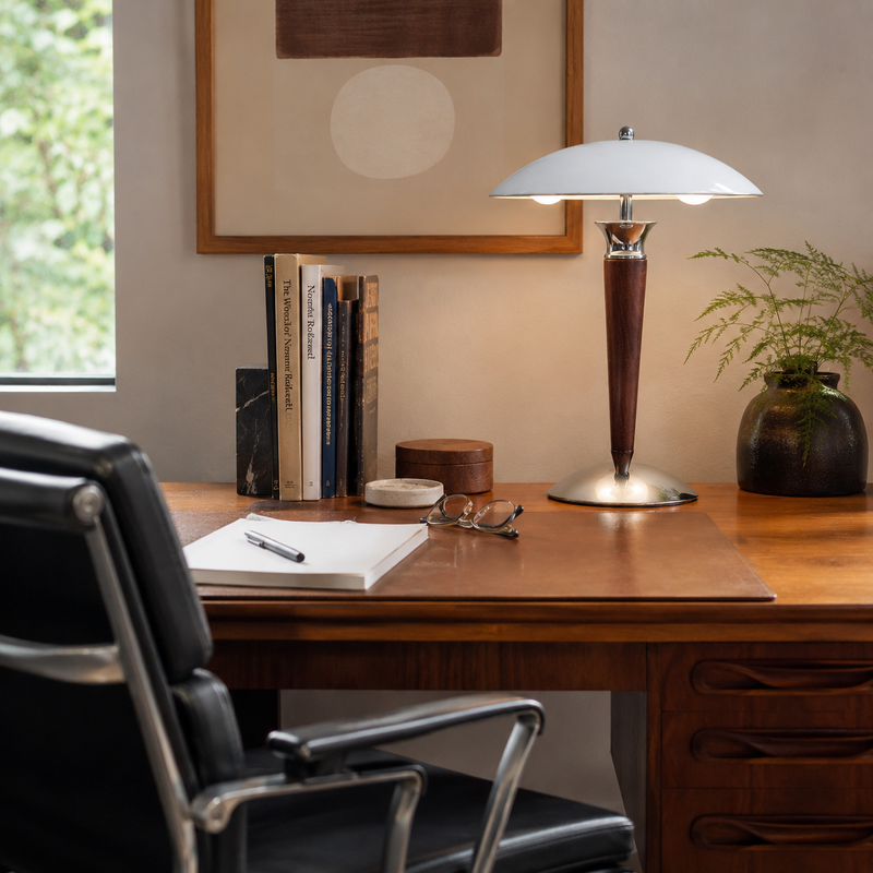 Helmet Table Lamp 11.8"