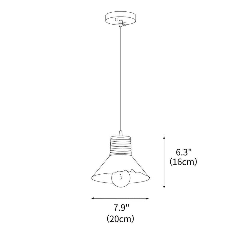 Hemp Rope Glass Pendant Lamp