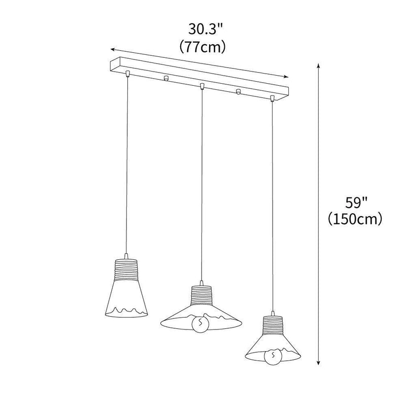 Hemp Rope Glass Pendant Lamp