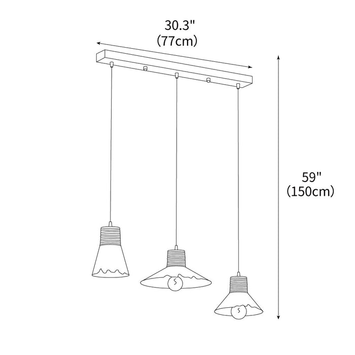 Hemp Rope Glass Pendant Lamp