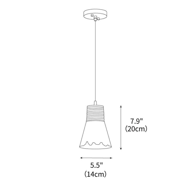 Hemp Rope Glass Pendant Lamp