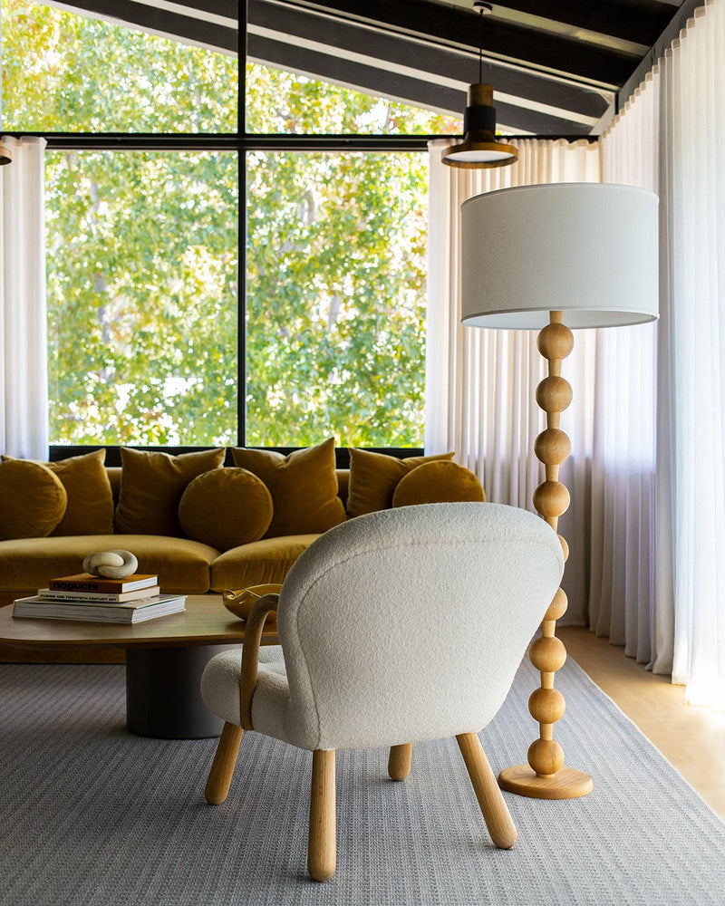 Hugo Barbell Floor Lamp 15.7"