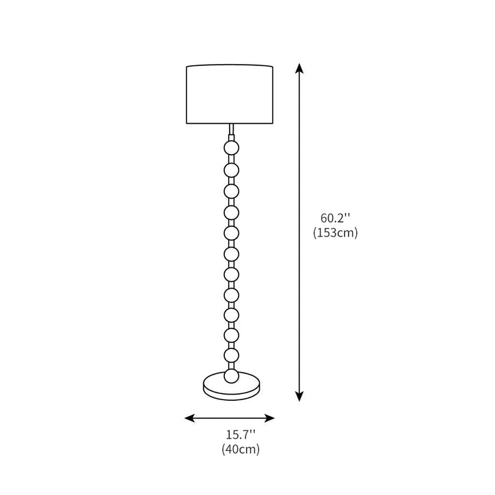 Hugo Barbell Floor Lamp 15.7" – detail 3