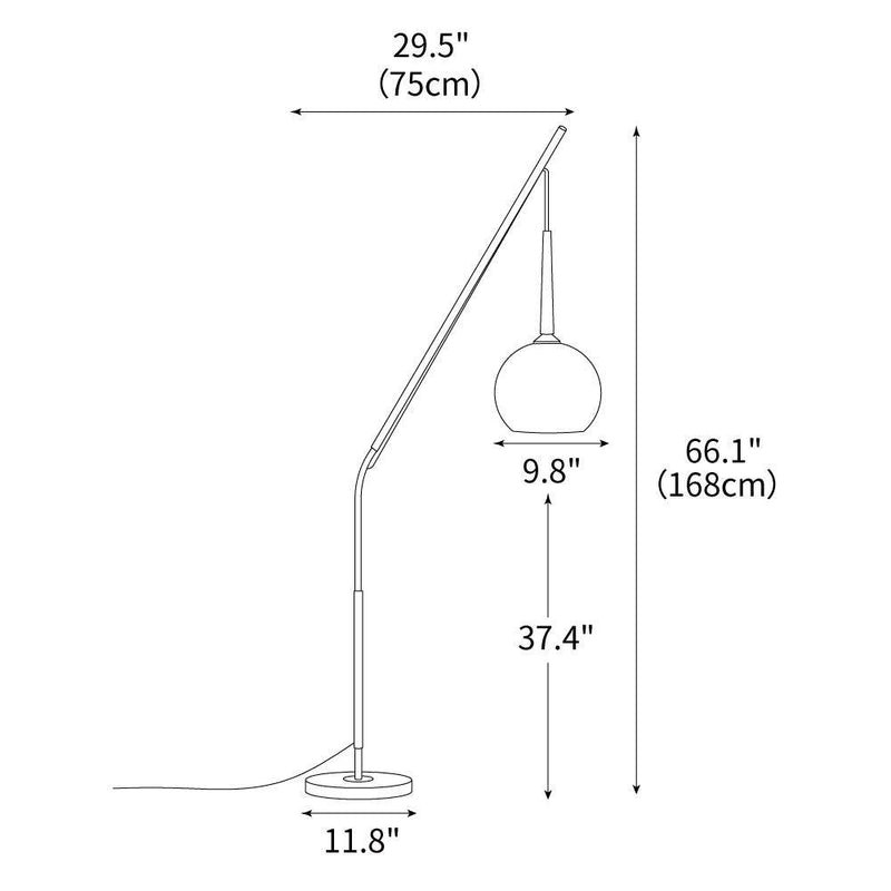 Hulusi Hanging Floor Lamp 29.5"