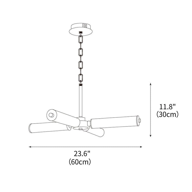 Huntington LED Chandelier 23.6"