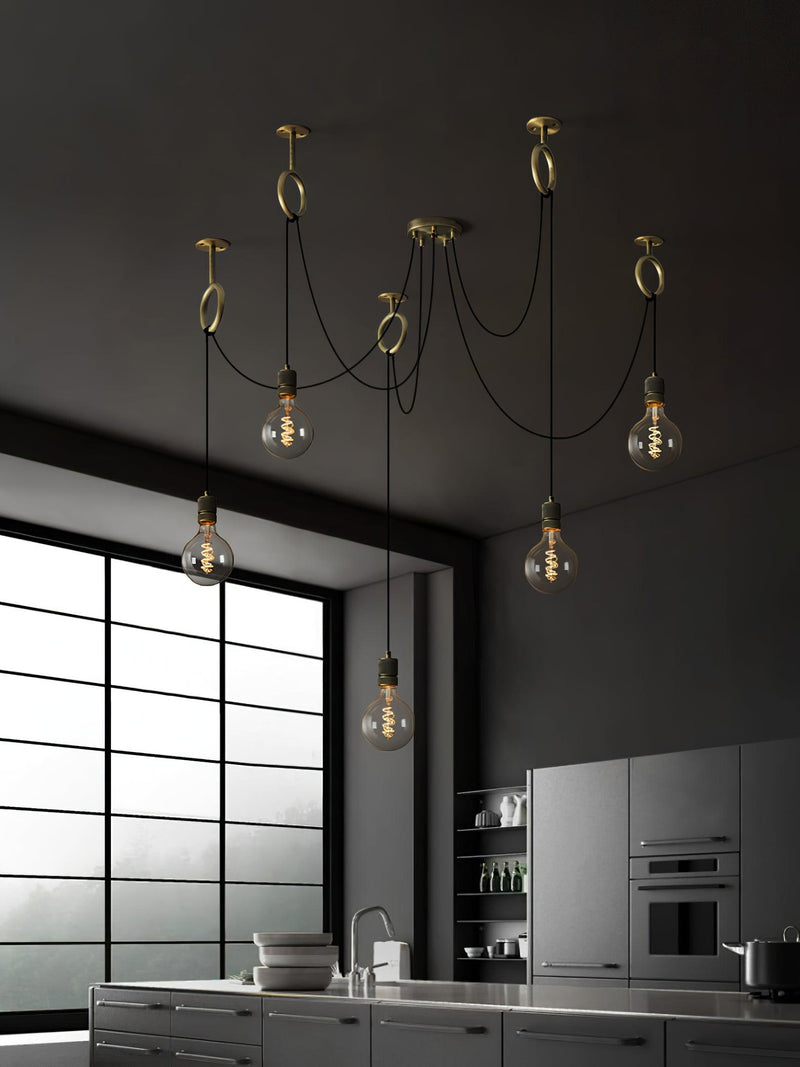 Industrial Spider Chandelier