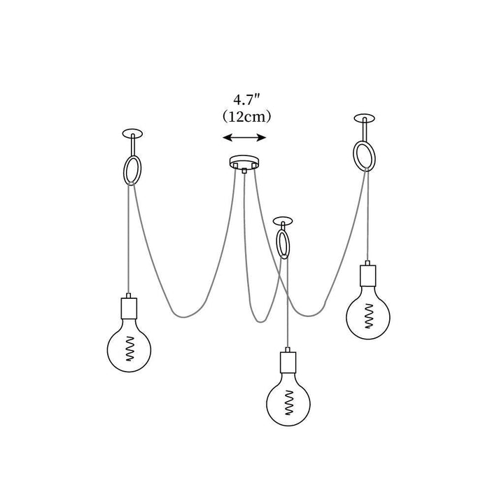 Industrial Spider Chandelier – detail 3