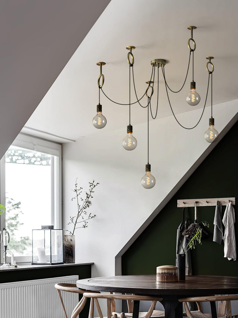 Industrial Spider Chandelier