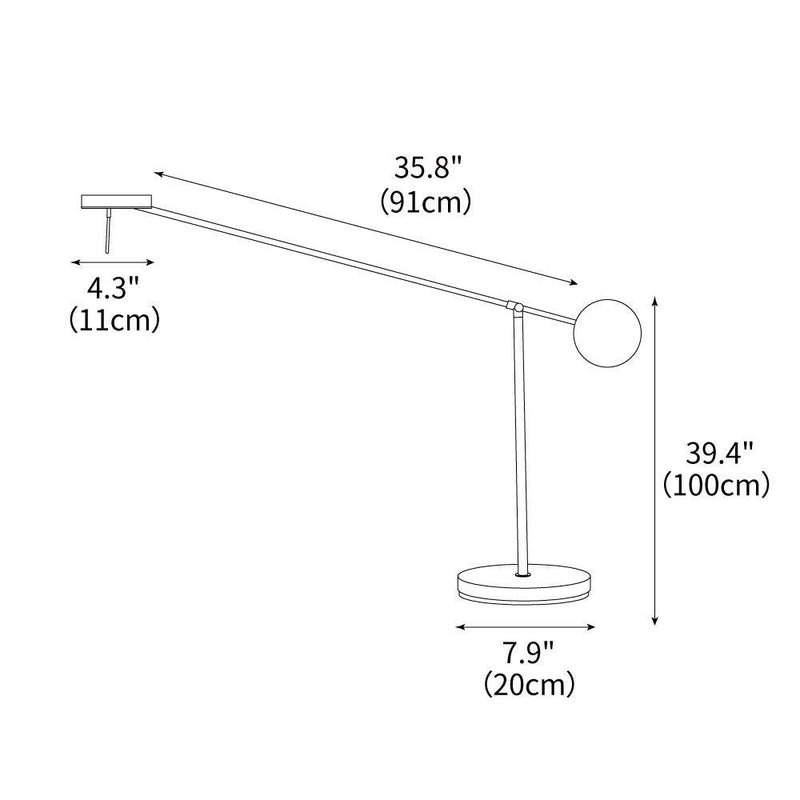 Invisible Led C4 Table Lamp 35.8″