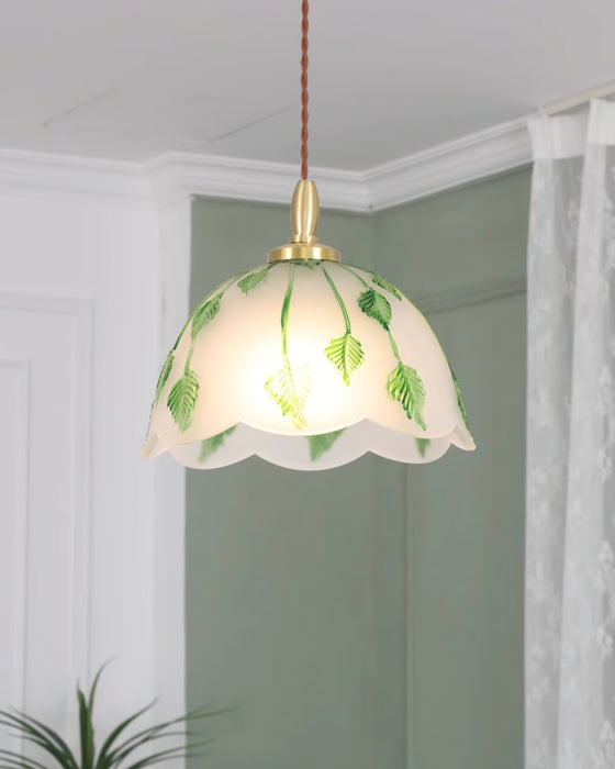 Ivy Leaf Pendant Lamp 11"