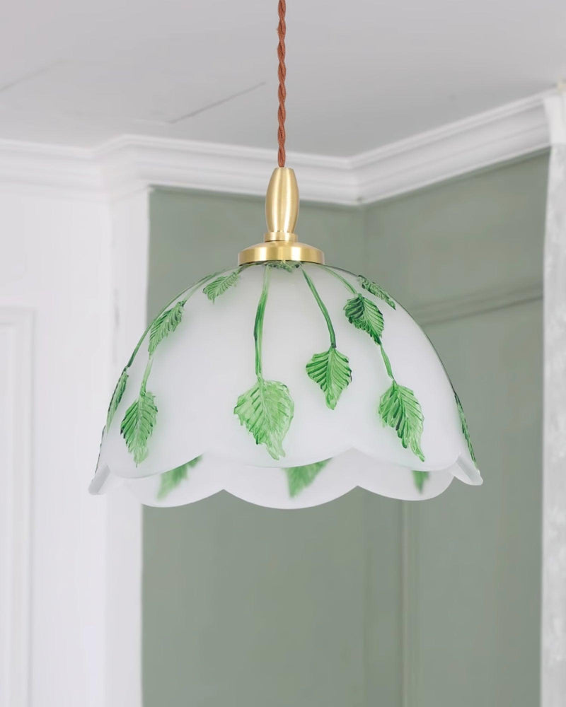 Ivy Leaf Pendant Lamp 11"