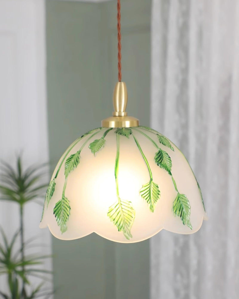 Ivy Leaf Pendant Lamp 11"