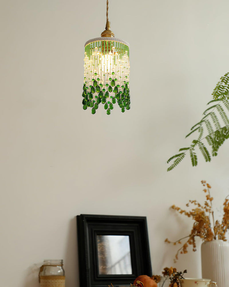 Jade Blossom Pendant Light