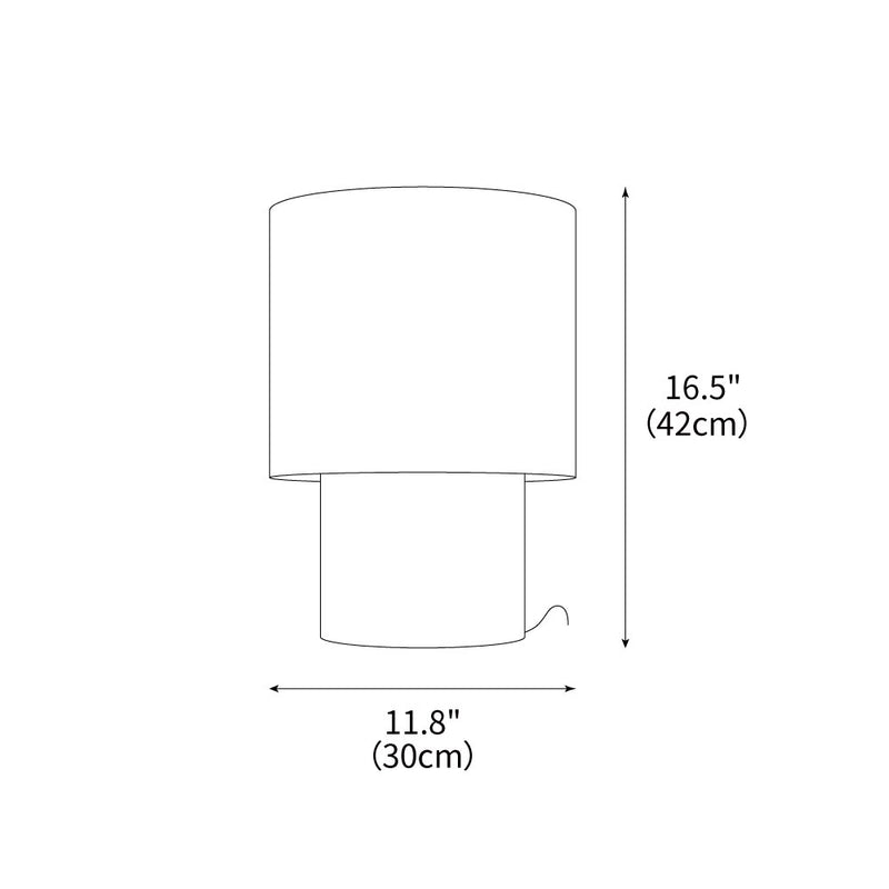 Japanese Wabi Sabi Table Lamp 11.8"