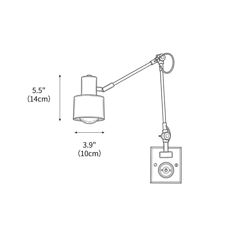 Kane Swing Arm Wall Lamp