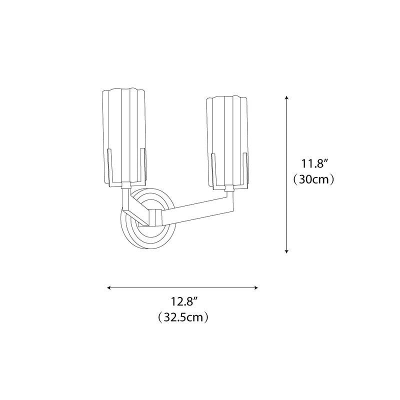 Kayla Brass Wall Lamp