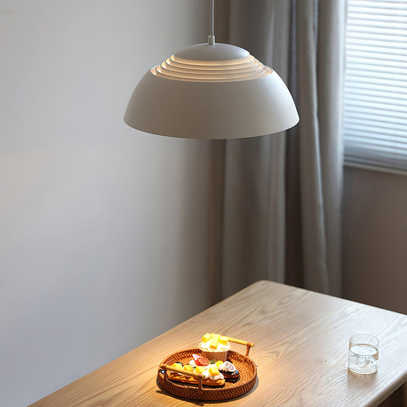 Large Bowl Wave Pendant Lamp 13.8"