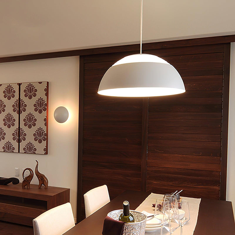 Large Bowl Wave Pendant Lamp 13.8"