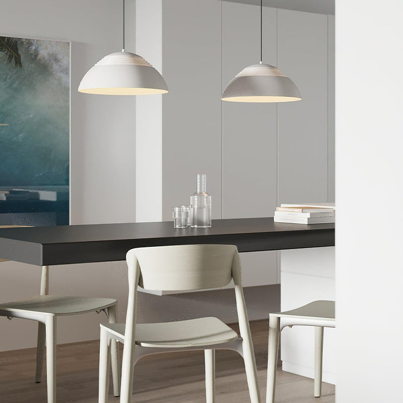 Large Bowl Wave Pendant Lamp 13.8"