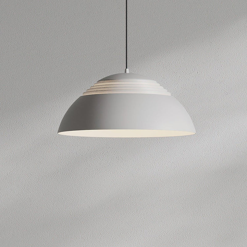 Large Bowl Wave Pendant Lamp 13.8"