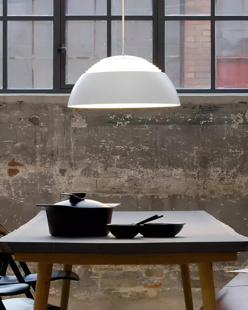 Large Bowl Wave Pendant Lamp 13.8"