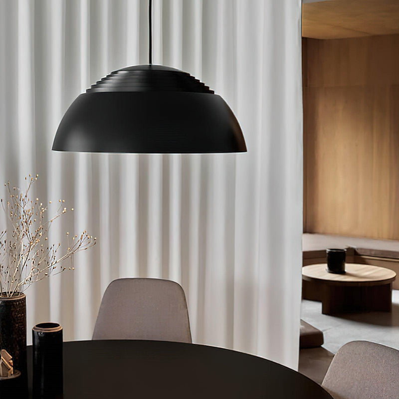 Large Bowl Wave Pendant Lamp 13.8"