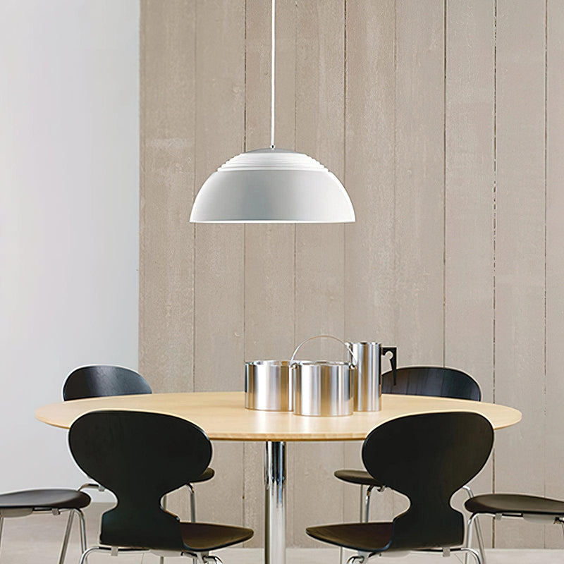 Large Bowl Wave Pendant Lamp 13.8"