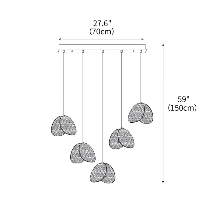 Leaf Drop Chandelier