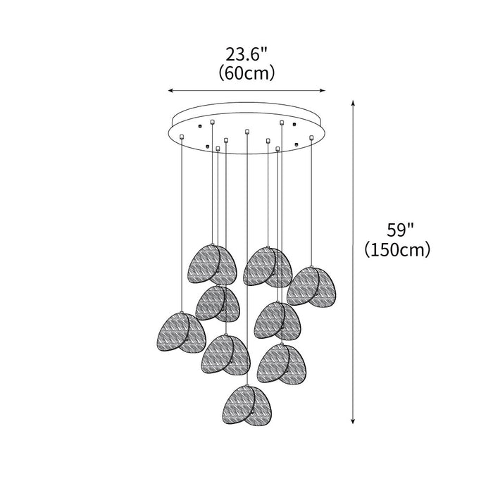 Leaf Drop Chandelier