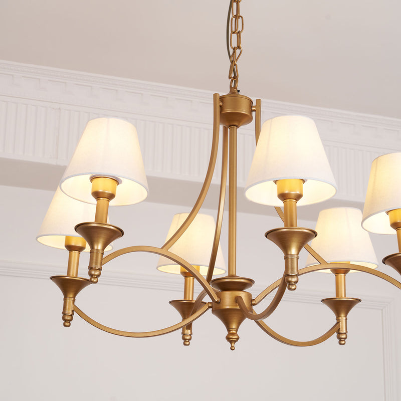 Lenore Aged Gold Chandelier
