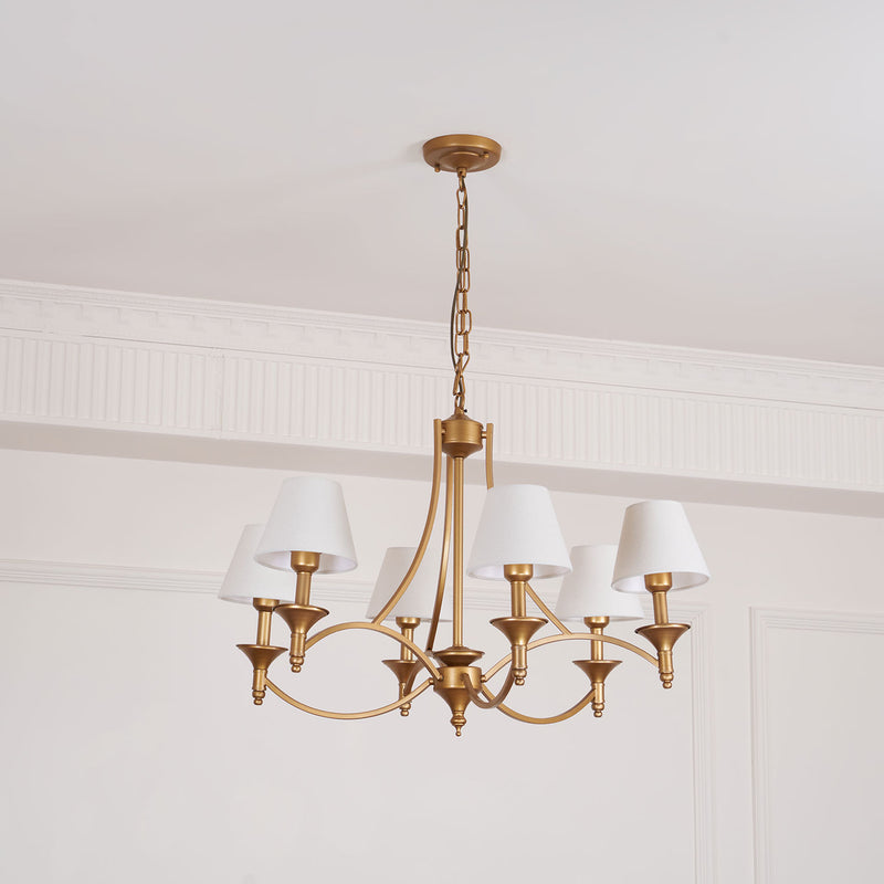 Lenore Aged Gold Chandelier
