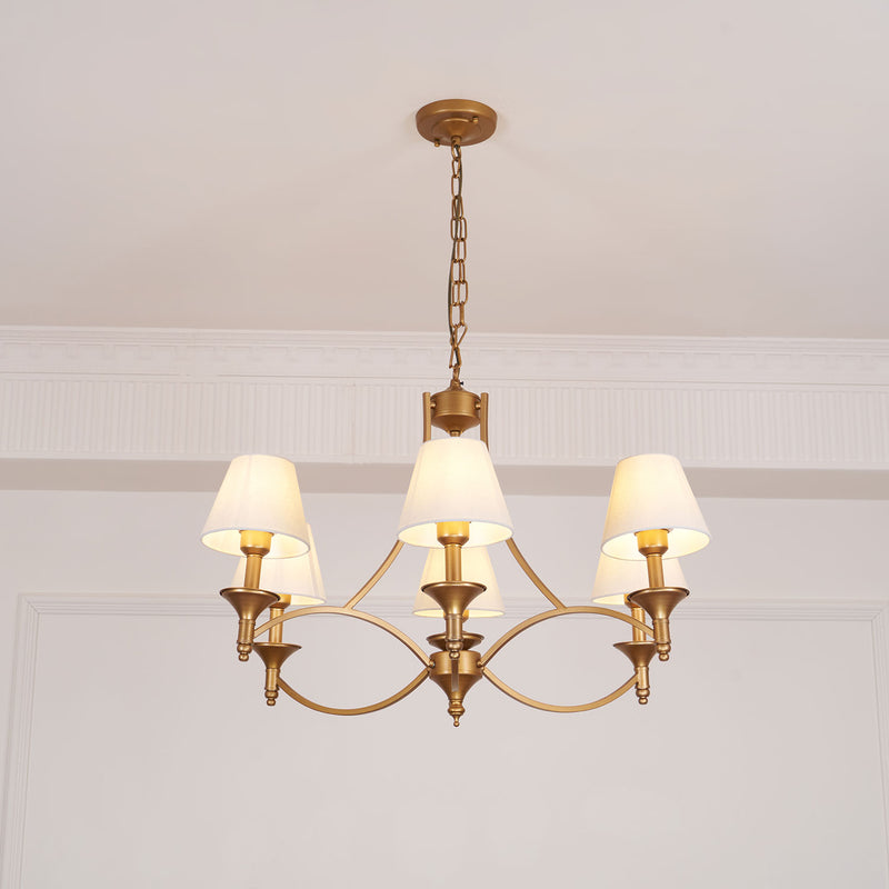 Lenore Aged Gold Chandelier
