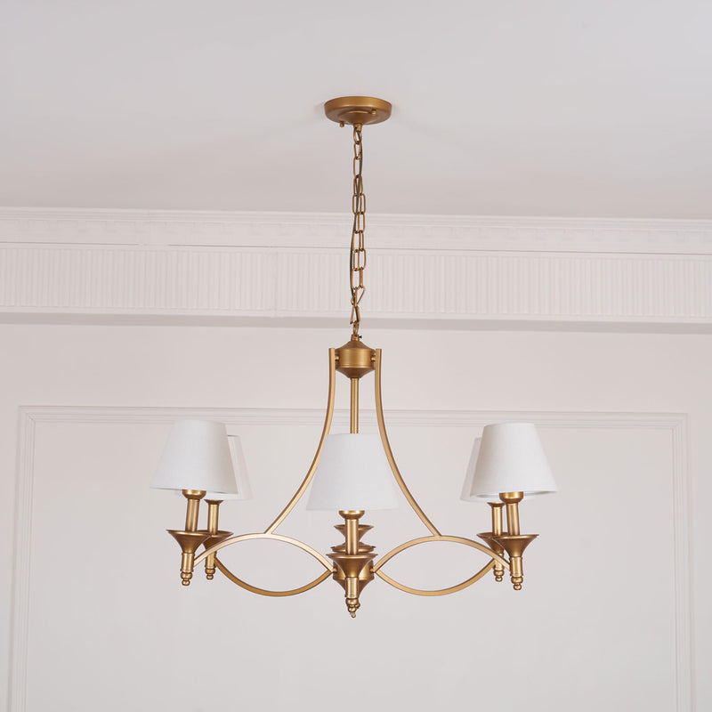 Lenore Aged Gold Chandelier