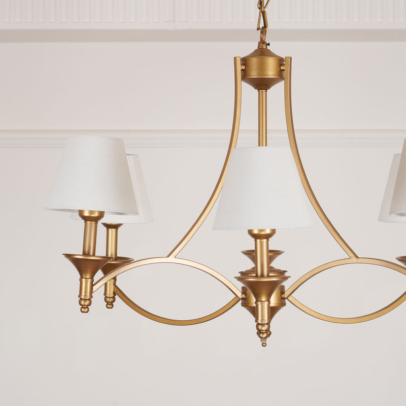 Lenore Aged Gold Chandelier