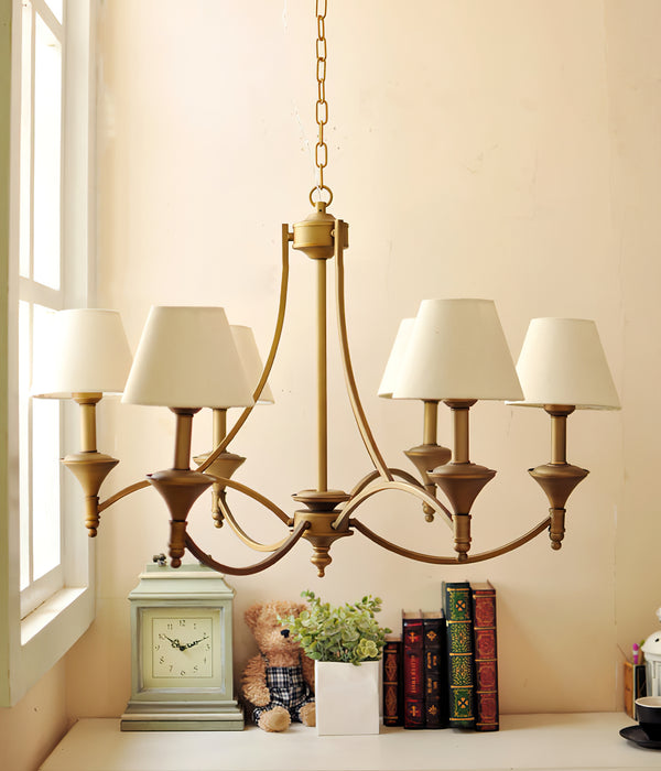 Lenore Aged Gold Chandelier