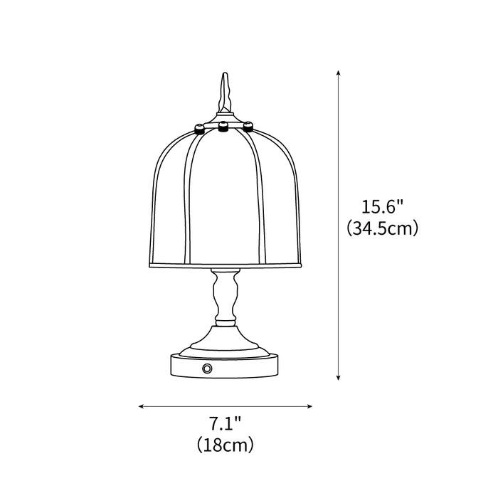 Leonore metalen tafellamp 7,1"