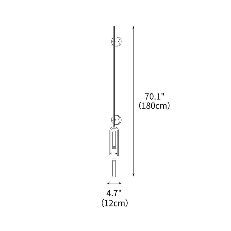 Long Arc Glass Wall Lamp