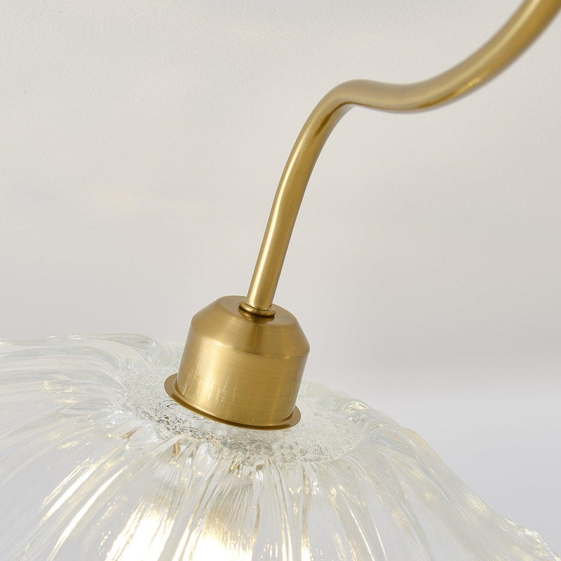 Lotus Leaf Glass Ceiling Lamp