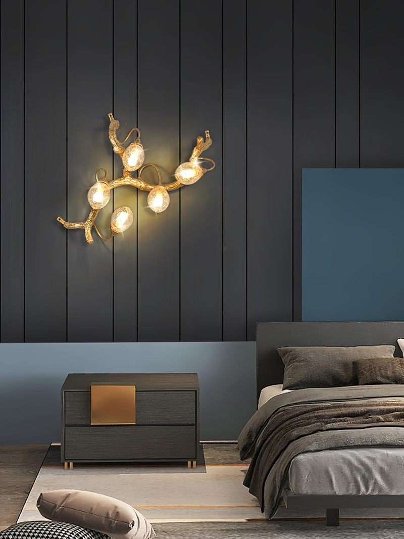 Lotus Seed Right Wall Lamp 15.7"