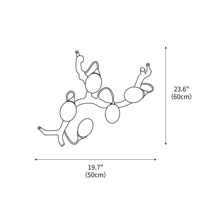 Lotus Seed Right Wall Lamp 15.7" – detail 3