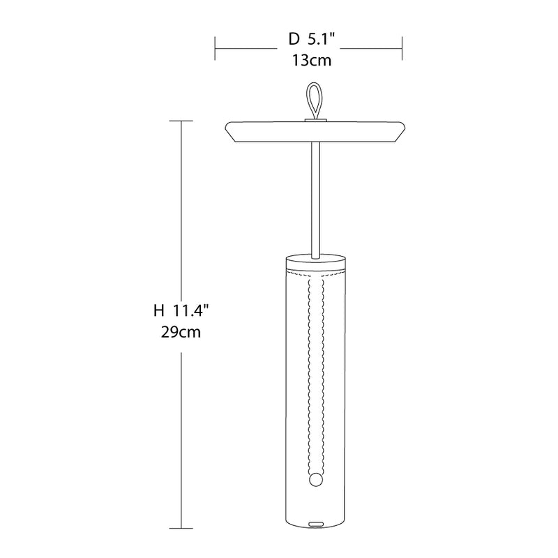 Luca Portable Table Lamp 5.1″