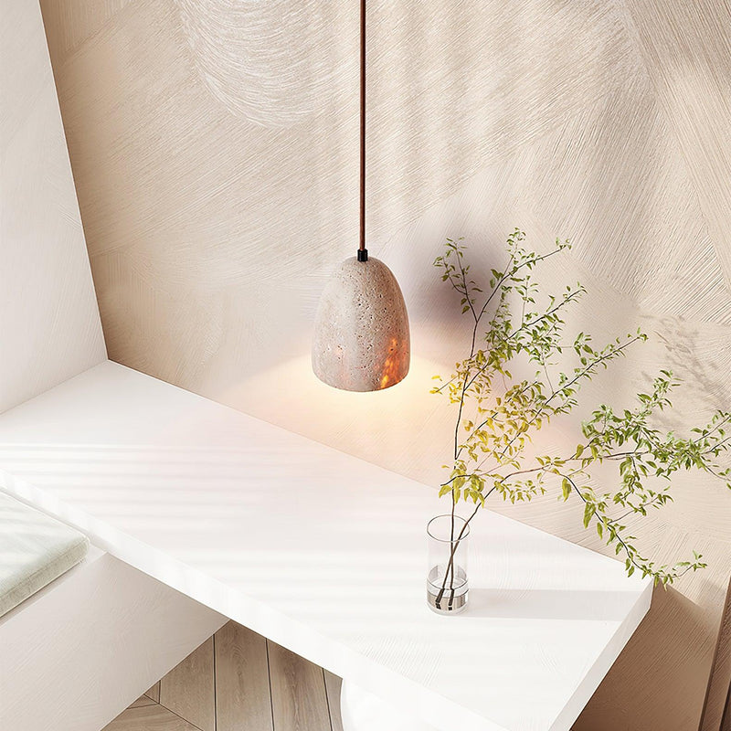 Luminary Stone Pendant Lamp 4.7"