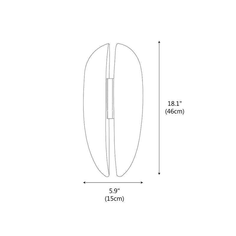 Luna Abalaster Wall Lamp