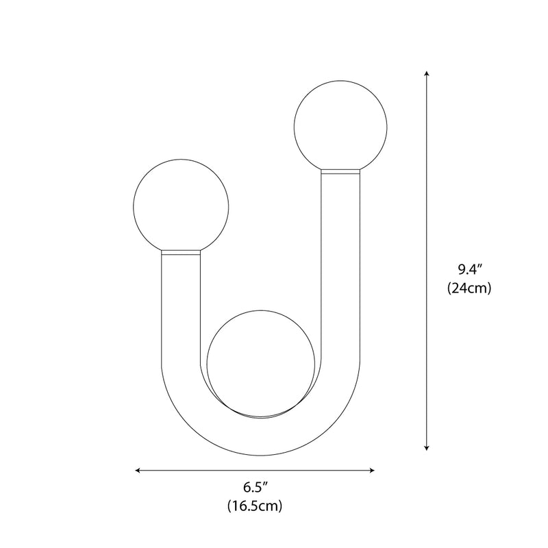 Luna U-shaped Wall Lamp