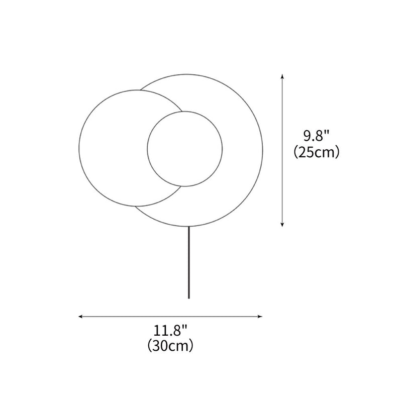 Lunar Eclipse Plug-in Wall Lamp 11.8"