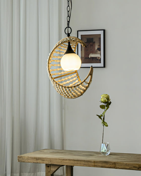 Lunar Crest Pendant Lamp 15"