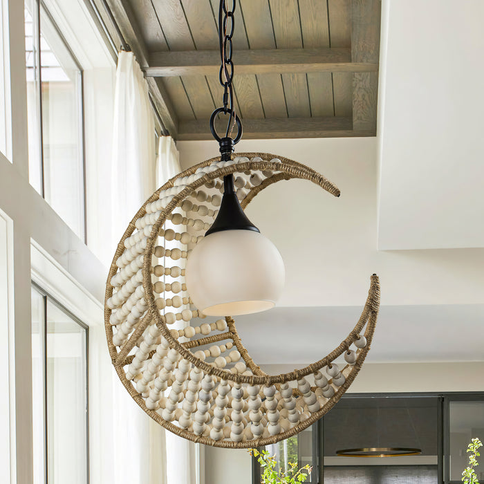 Lunar Crest Pendant Lamp 15"