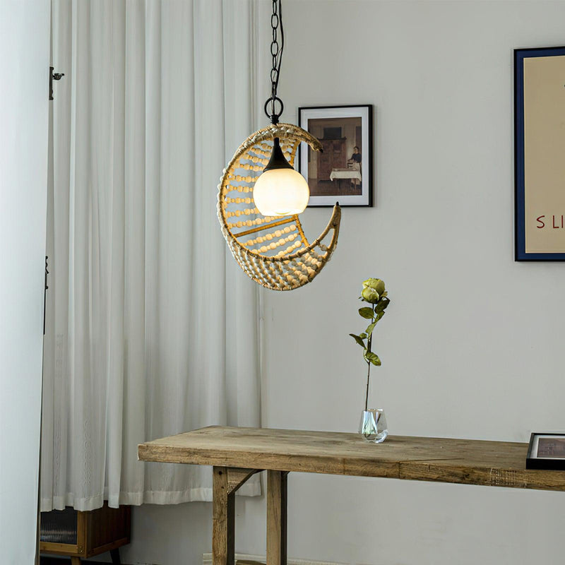 Lunar Crest Pendant Lamp 15"