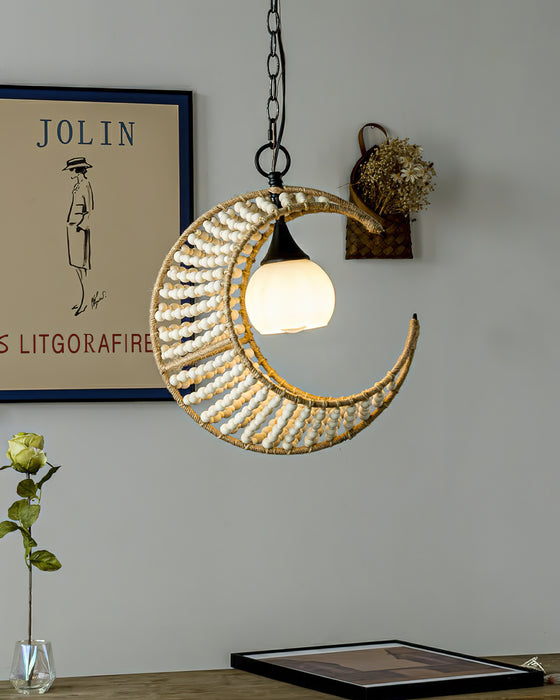 Lunar Crest Pendant Lamp 15"