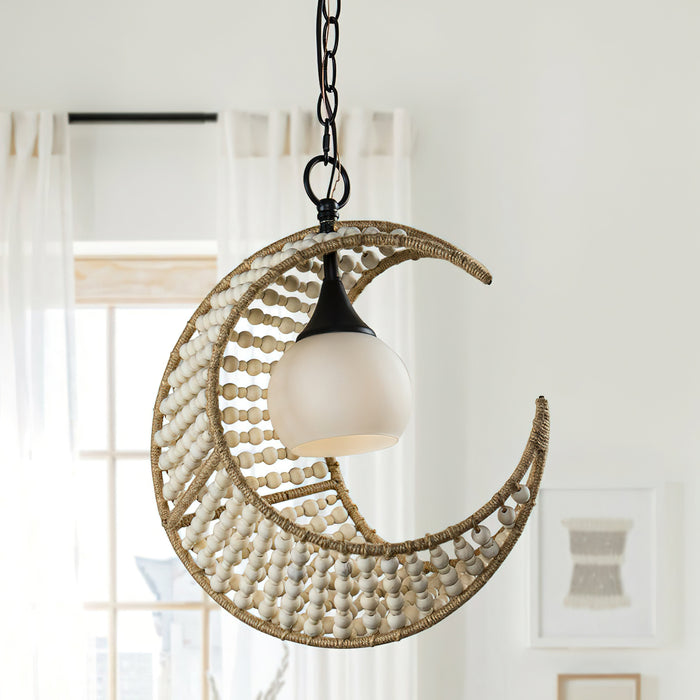 Lunar Crest Pendant Lamp 15"